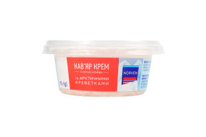 Крем кавьяр с икрой мойвы и арктическими креветками Norven ст 95г