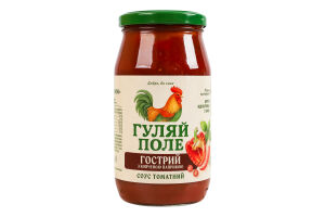 Соус томатный пастеризованный Острый с копченой паприкой Гуляй-поле с/б 440г