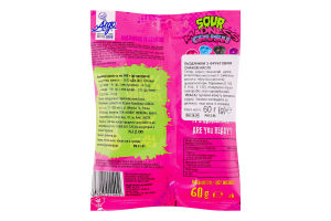 Льодяники Crush Sour Madness 60г