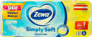Бумага туалетная 3-х слойная Simply Soft Zewa 10шт