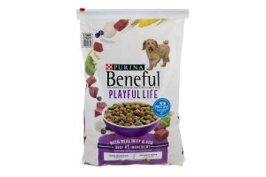 Purina Beneful Playful Dog Food with Real Beef & Egg - 15.5 LB