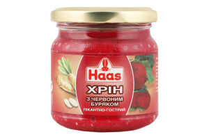 Хрін з буряком Пікантно-гострий Haas с/б 200г