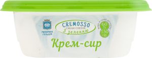 Крем-сыр 60% С зеленью Кремоссо Молочна гільдія п/у 150г