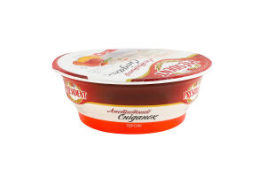 Творог 9% со сметаной и наполнителем Персик President ст 180г