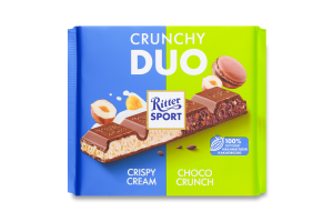 Шоколад Crunchy Duo Ritter Sport м/у 218г
