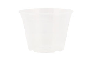 Горщик д/квітів дренажний прозорий 16*12см Алеана