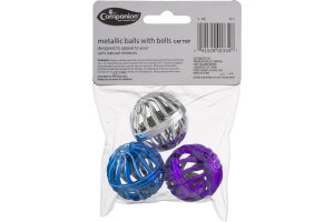Companion Cat Toy Metallic Balls With Bells