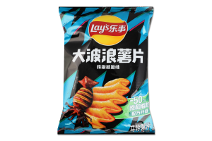 Чипси Lays картопляні хвилясті смак смаж кальмара