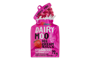Шарики мороженого Клубника Dairy Moo Mini Melts м/у 72г