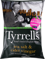 Чипси TYRRELLS з морською сіллю і яблучним оцтом