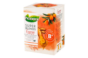 Чай травяной ароматизированный витаминизированный Лемонграсс Energy Super blends Pickwick к/у 15х1.5г