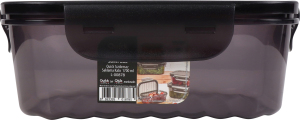 Контейнер д/зберігання Qlux прямокутн чорний 1,7л