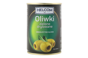 Оливки зелені без кісточок Helcom з/б 280г