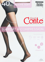 Колготки женские Conte elegant Active soft 40den 4 bronz