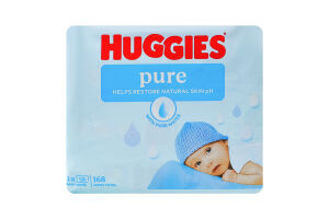 Серветки вологі для дітей Pure Huggies 3х56шт