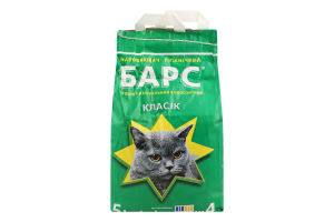 Наполнитель гигиенический для животных №4 Классик Барс 5кг