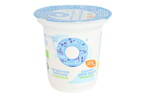 Сметана 20% органічна термостатна Organic Milk ст 250г