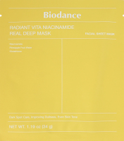 Маска для обличчя для оживлення тьмяної шкіри гідрогелева Biodance 34г