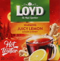 Смесь фруктово-травяная со вкусом лимона имбиря и меда Juicy lemon Loyd к/у 20х2г