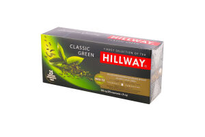 Чай зеленый байховый мелкий Classic Green Hillway в/с к/у 25х2г
