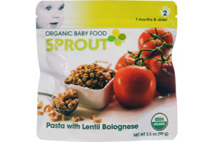 Sprout Pasta with Lentil Bolognese Organic Baby Food