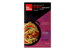 Набор для приготовления лапши удон в соусе Терияки 3-4 порции WOK Katana к/у 475г