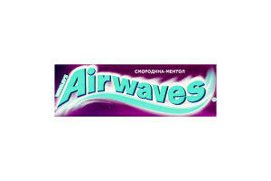 Резинка жевательная без сахара с ароматом черной смородины и ментола Airwaves м/у 14г