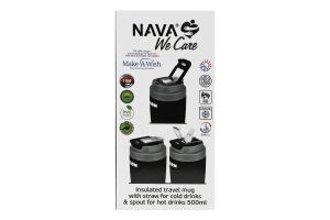 Термочашка Warm 500мл чорна Nava