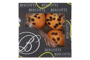 Печенье сдобное песочно-отсадное Американское с изюмом Biscotti к/у 0.215кг
