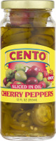 Cento Cherry Peppers Sliced In Oil Hot