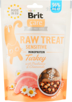 Ласощі д/котів Роу Трет Сенсетів з індичкою та ромашкою 40г Бріт Кеа
