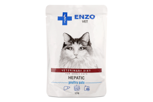 Корм д/котів Паштет Дієта при захворюванні печінки 100г пауч Ензо Вет
