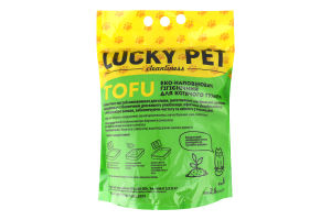 Еко-наповнювач гігієнічний для котячого туалету М'ята Tofu Lucky Pet 2.6кг