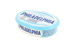 Сир 37.5% м'який пастеризований Легкий Philadelphia п/у 0.2кг