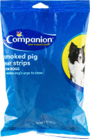 Ahold Companion Smoked Pig Ear Strips