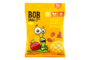 Снэк фруктовый для детей от 12мес Mango Baby Bob Snail м/у 40г