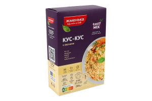 Кускус швидкого приготування з овочами TastyMix Жменька к/у 4х50г