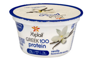 Yoplait Greek 100 Protein Fat Free Yogurt Vanilla