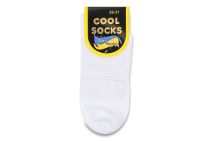 Шкарпетки чоловічі білі р.29-31 17391 Кул сокс
