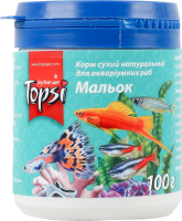 Корм сухий натуральний для акваріумних риб Мальок Topsi п/б 100г