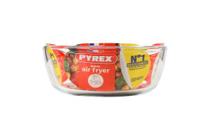 Форма скляна кругла 1л 20x18х7см №207В100/7948 Air fryer Pyrex 1шт