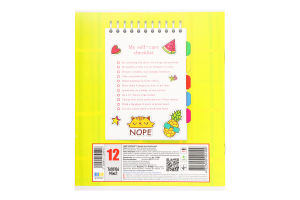 Зошит шкільний Люкс у косу лінію без допоміжної лінії 12аркушів Тетрада