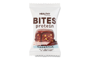 Цукерка в чорному шоколаді Hazelnut Protein bites Healthy Choice м/у 14.5г