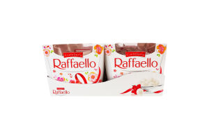 Цукерки хрусткі у кокосовій стружці з цілим мигдальним горіхом Raffaello к/у 150г