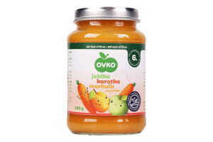Пюре Ovko яблучне з морквою і абрикосом