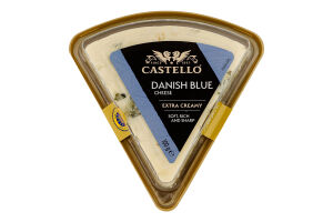 Сир 60% м’який з блакитною пліснявою Danish Blue Extra creamy Castello п/у 100г