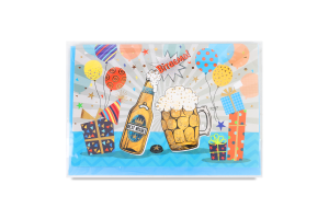 Листівка Happy.com POP-UP 3D Пиво з конвертом