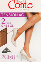 Получулки женские Conte elegant Tension 40den 23-25 bronz 2пары