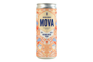 Пиво 0.33л 2.9% светлое нефильтрованное непастеризованное Berliner weisse peach Mova ж/б
