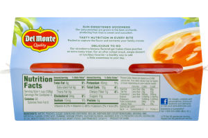 Del Monte Diced Peaches In Strawberry-Banana Gel Lite - 4 PK